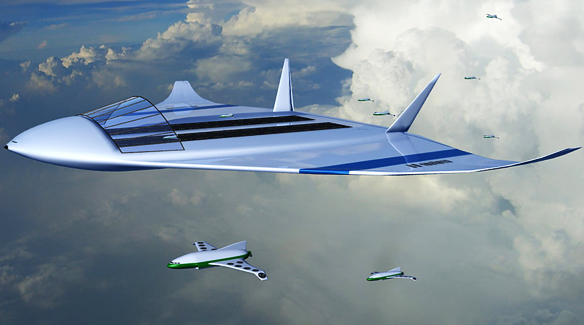 Futuristic Flying Airports Futuristic Flying Airports, ACARE, Air Cruisers, very large flight vehicles, perhaps carrying over 3000 passengers and for these eventually to be nuclear powered