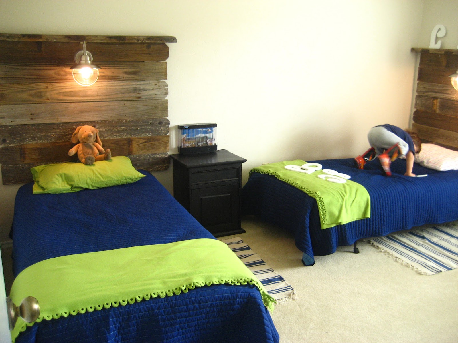 Southern Fried Living Salvaged Wood Headboards Twin Boys Room