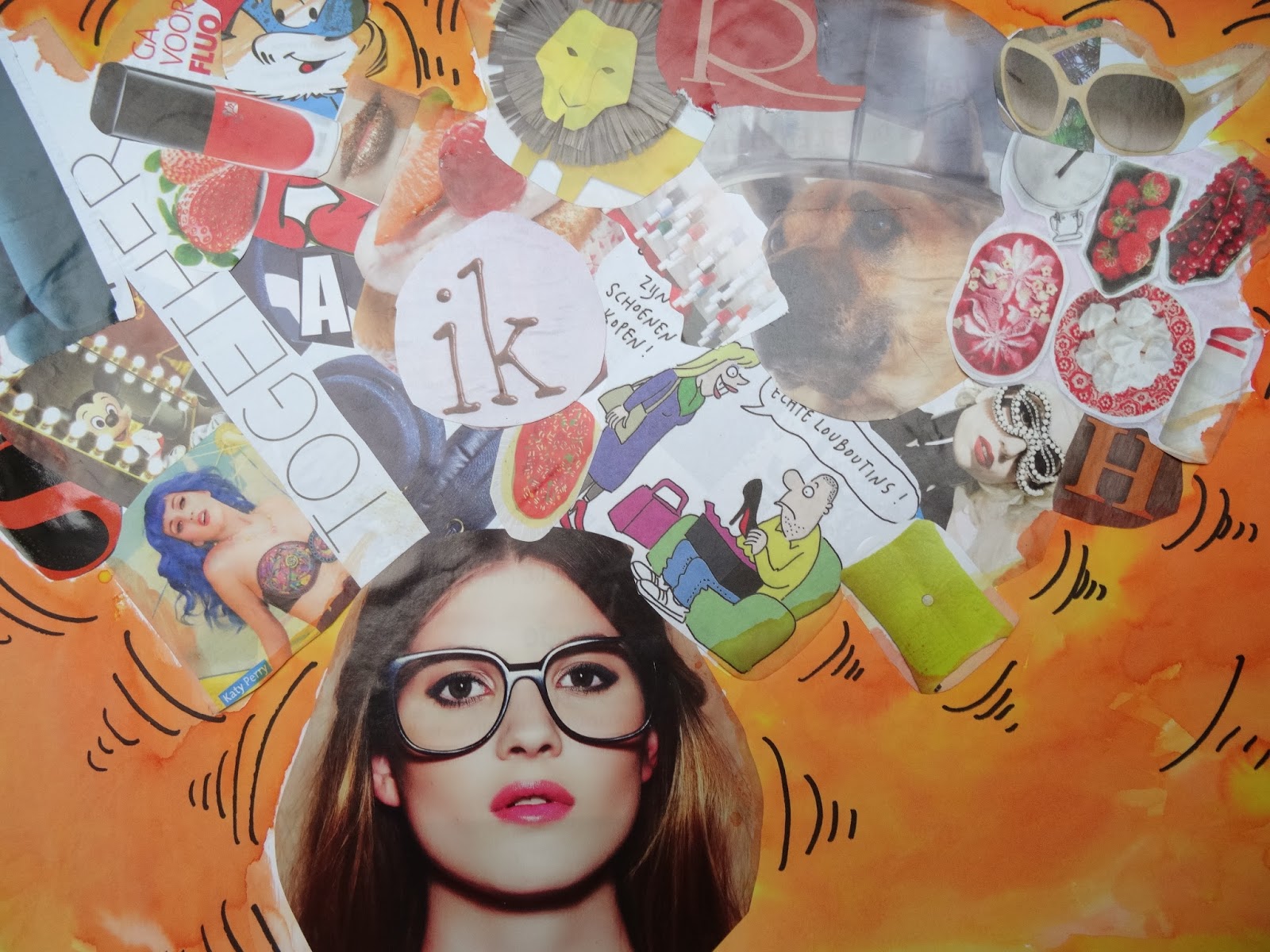 Creatief talent SASK! What's in my head collage