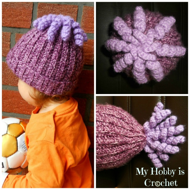 My Hobby Is Crochet Octopus Curlycue Embellishment for hats Free