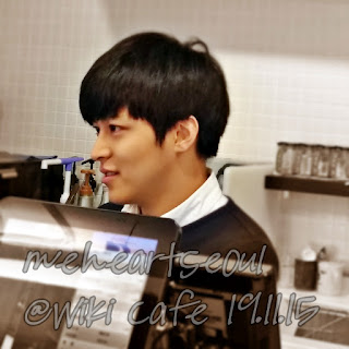 Sungmin's younger brother - Sungjin at Wiki Cafe. Sungmin's younger brother - Sungjin at Wiki Cafe. | www.meheartseoul.blogspot.sg