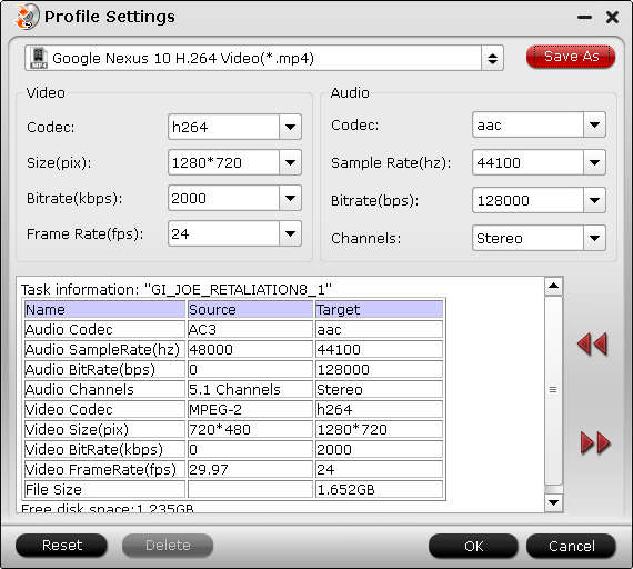Nexus 10 video settings Nexus 10 video settings