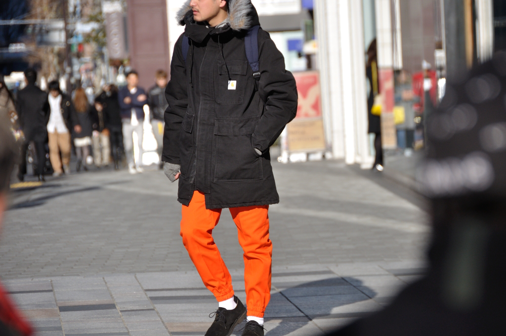 MITYP: on the street .. Harajuku - Orange Day, Carhartt Siberian ...
