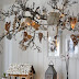 Pretty Christmas decorating with winter branches