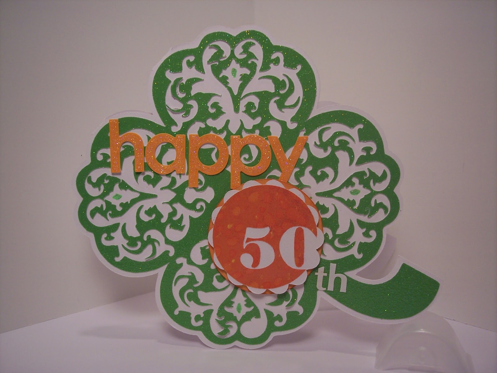 Download Cricutcraftyclare St Patrick S Day 50th Birthday Card SVG, PNG, EPS, DXF File