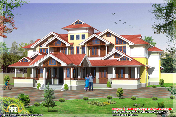Super luxury Kerala mansion - 7450 Sq.Ft. - May 2012