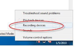 โชว์แหล่งบันทึกเสียงจากซาวด์การ์ดที่ถูกปิดไว้: Show disable sound card devices โชว์แหล่งบันทึกเสียงจากซาวด์การ์ดที่ถูกปิดไว้: Show disable sound card devices