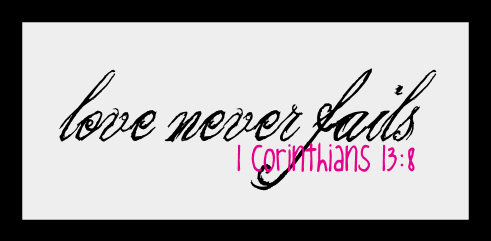 Gateways to Joy: Love never fails