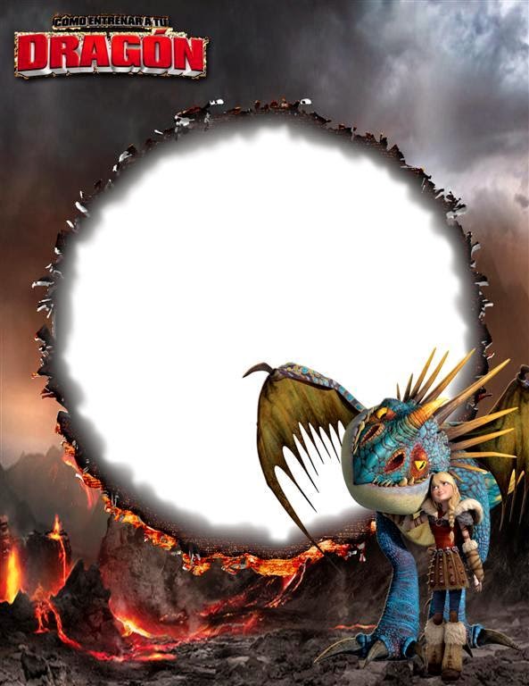 Marco para chica de la película Como entrenar a tu dragón 2