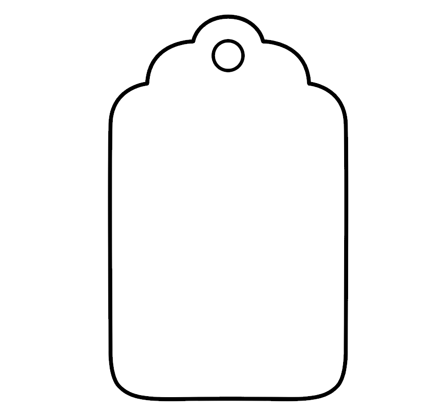 Scallop Edge Gift Tag Template Free Printable Gift Tags Tag Templates