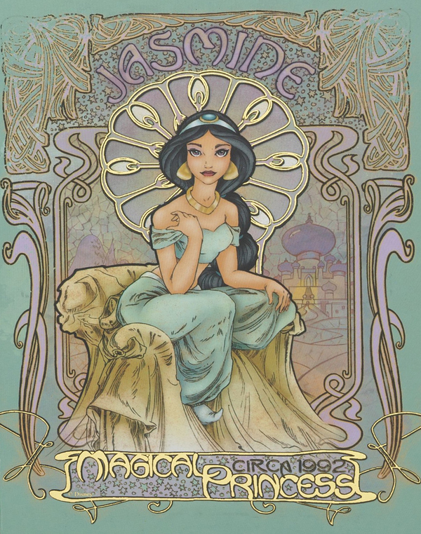 Art Nouveau Disney Princesses