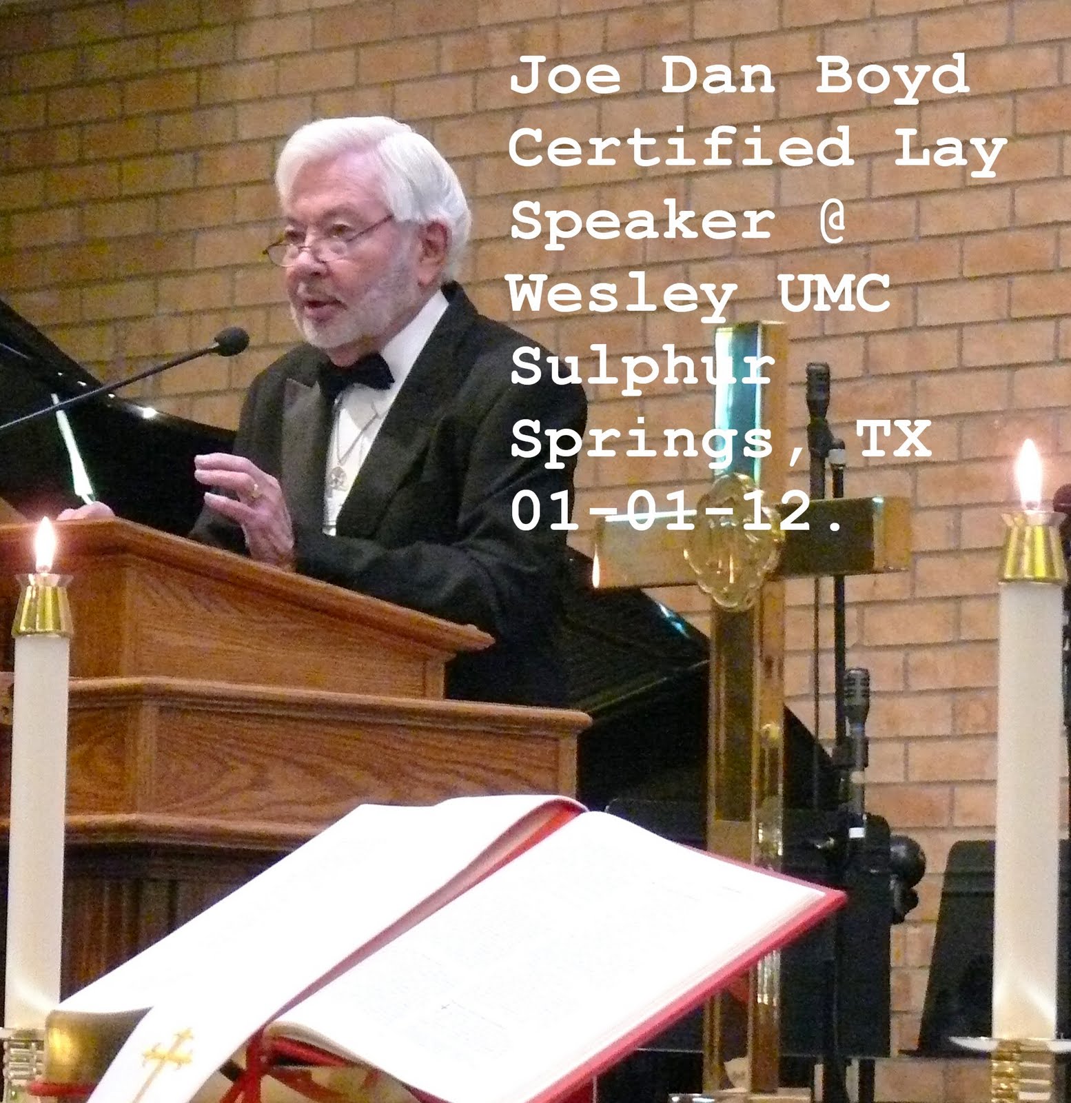 Tinney Chapel Today Tinney Chapel Certified Lay Speaker Joe Dan Boyd