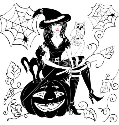 Halloween Witch On