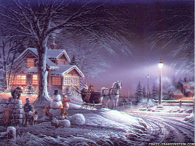 Нощна Коледа тапет
