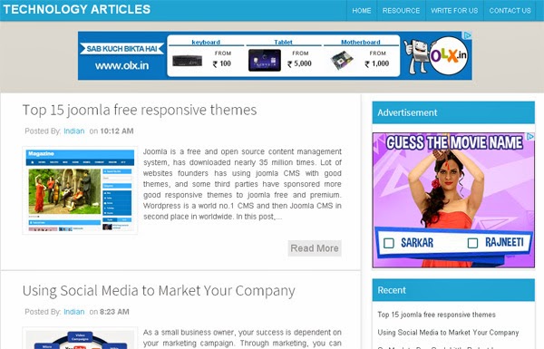 Latest Blogger template 2013, Blogger templates flat design model, Blogger templates magazine theme, New blogger template 2013