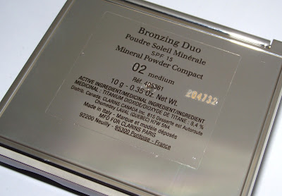Clarins Bronzing Duo Mineral Powder Compact Review - 02 Medium Clarins Bronzing Duo Mineral Powder Compact Review - 02 Medium