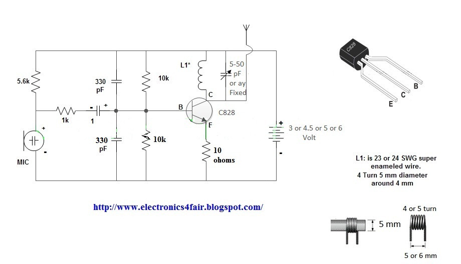 Easy FM transmitter with C828