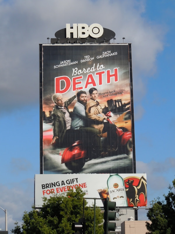 Bored to Death season 3 TV billboard