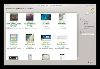 openSUSE 12.3 DARTMOUTH KDE RC1 DOWNLOAD Widgets