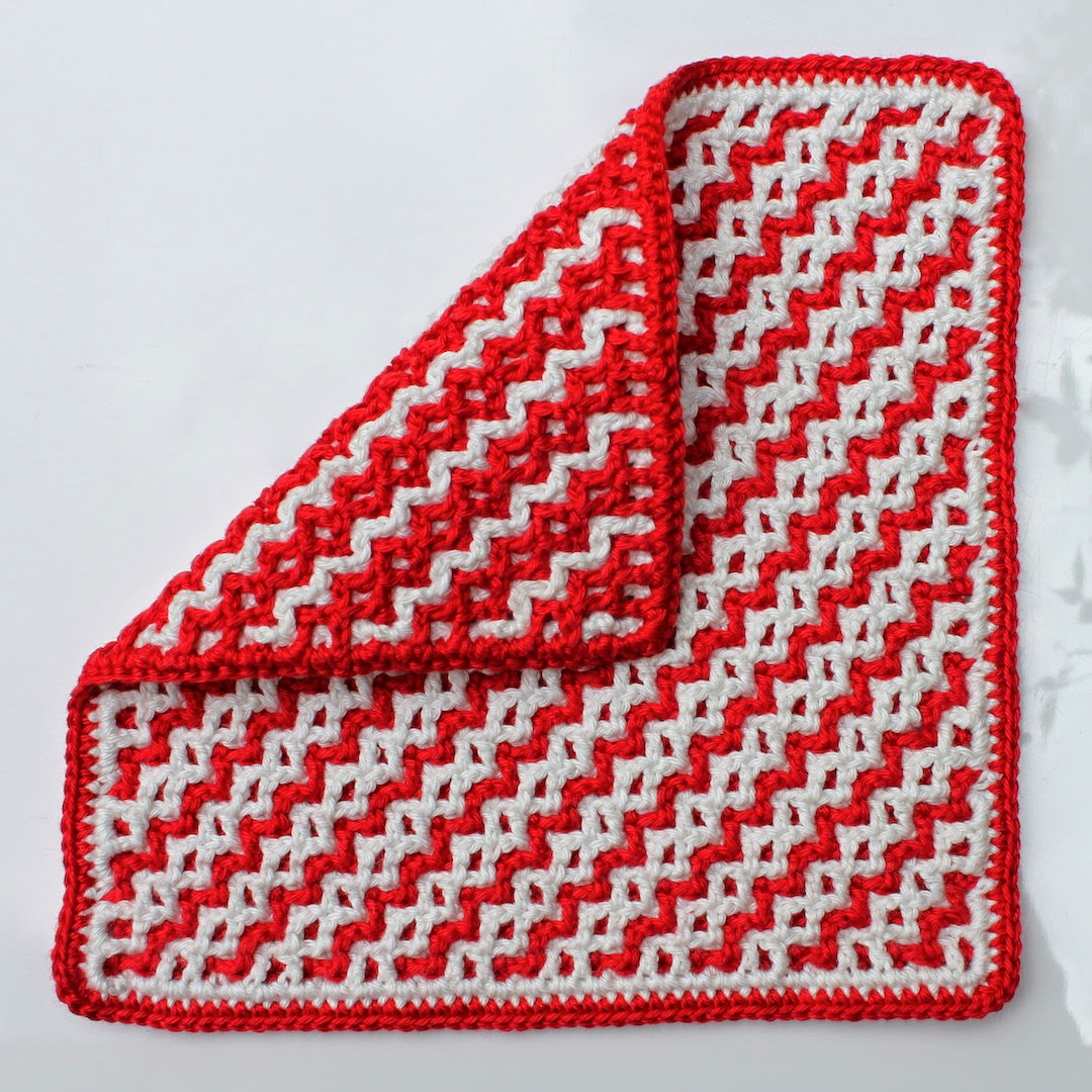 Hilde Haakt Vaatdoekjes Dubbelhaken Interlocking Crochet