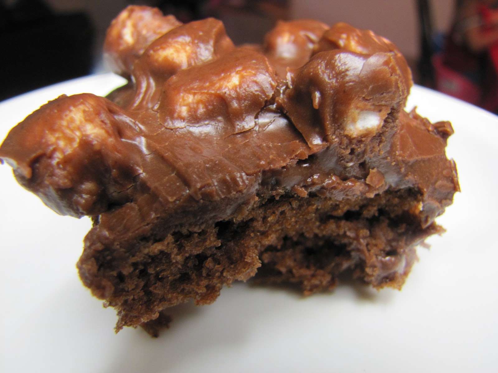 EatYourHeartOut Texas Sheet Cake with Rocky Road Fudge Frosting
