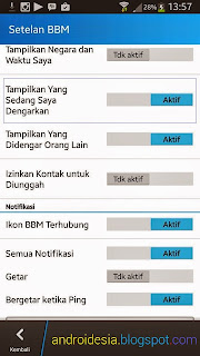 android bbm mendengarkan lagu musik yang sedang didengarkan