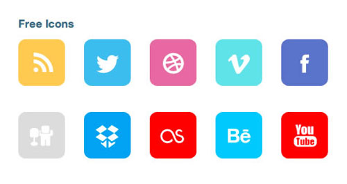 flat icon set