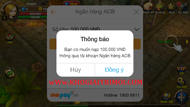 Hướng dẫn nạp kim cương trong game Eden 3D Hướng dẫn nạp kim cương trong game Eden 3D