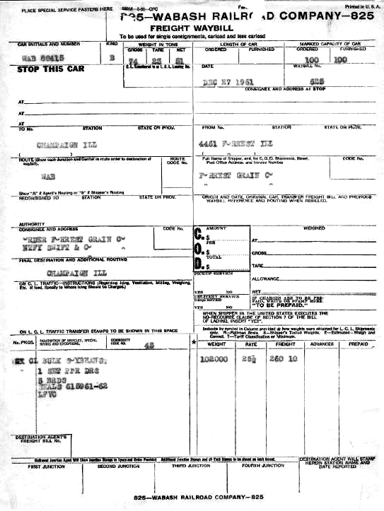 way bill
