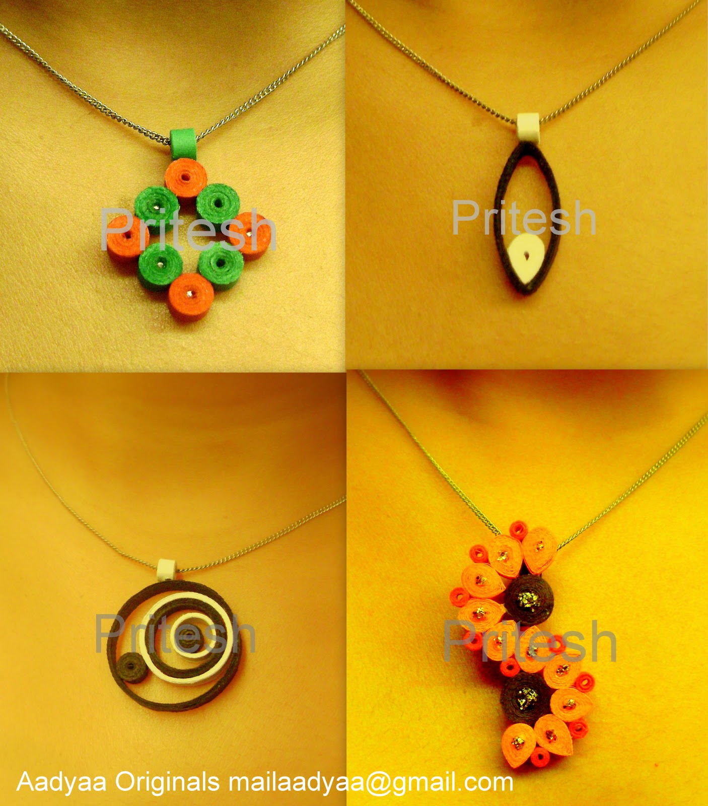 Quilling Me Softly Quilled pendants (tutorial for 1)