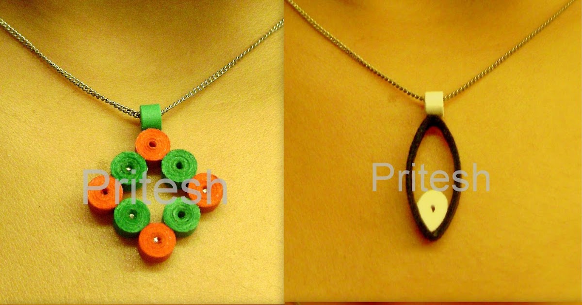 Quilling Me Softly Quilled pendants (tutorial for 1)