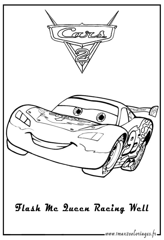 Coloriage Flash Mcqueen Cars 3