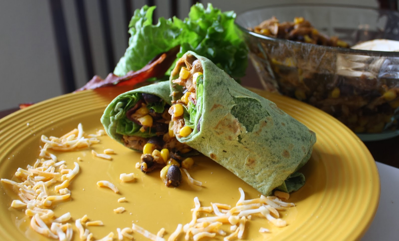 ElieRey Chicken Black Bean and Corn Wrap