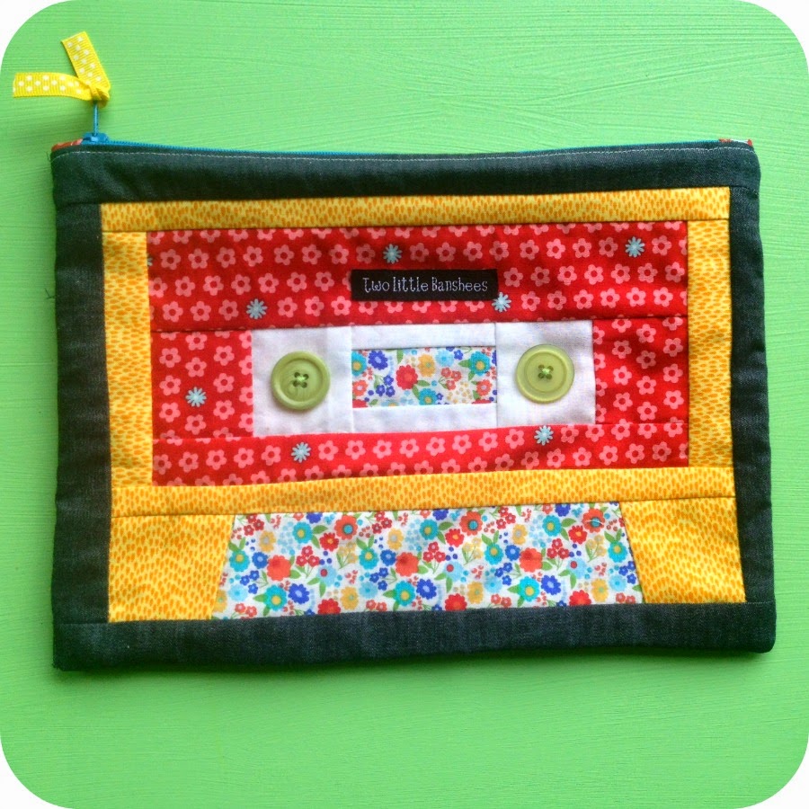 Kate Henderson Quilts Cassette pouches