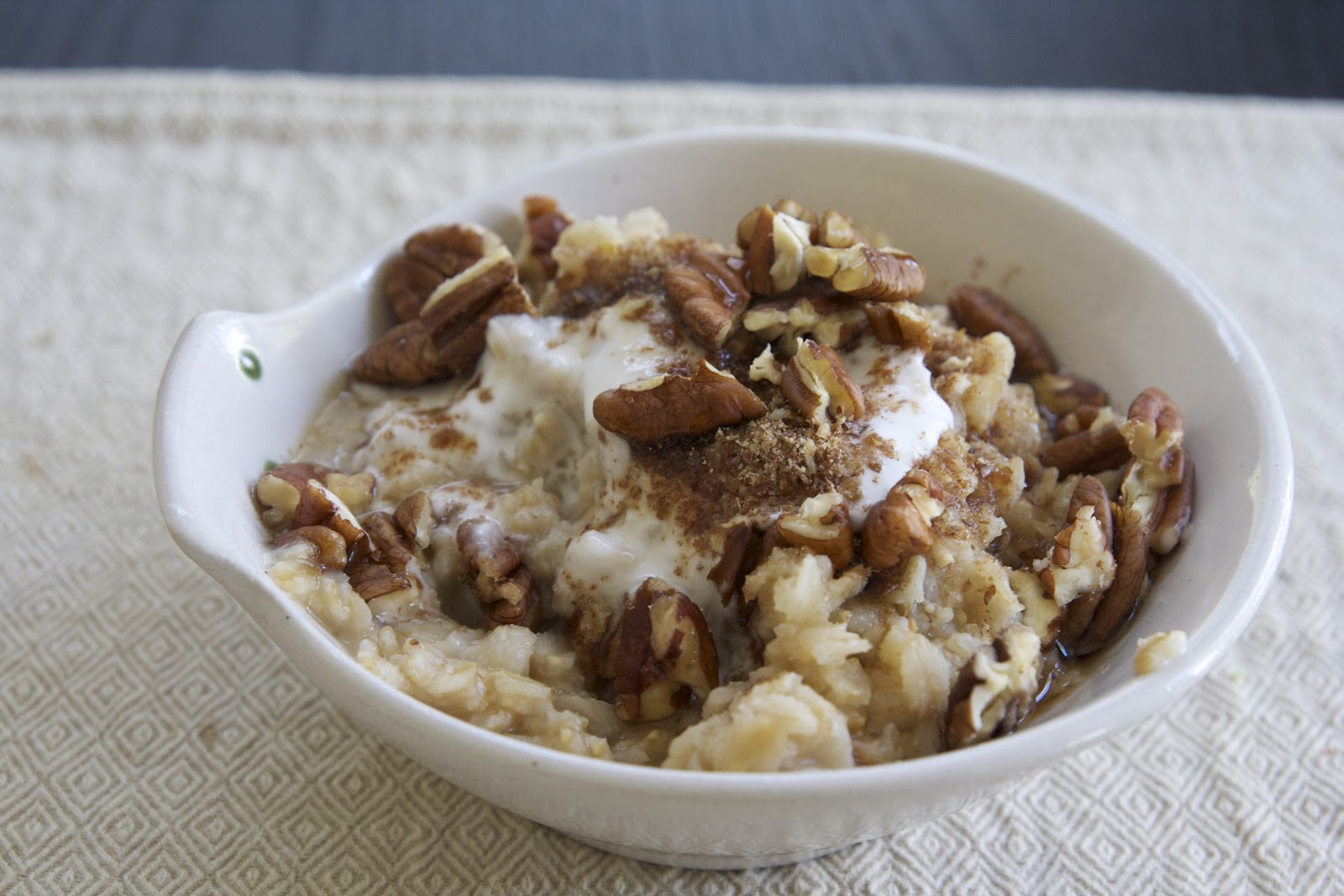 and she cooks too! Coconut Cream Oatmeal