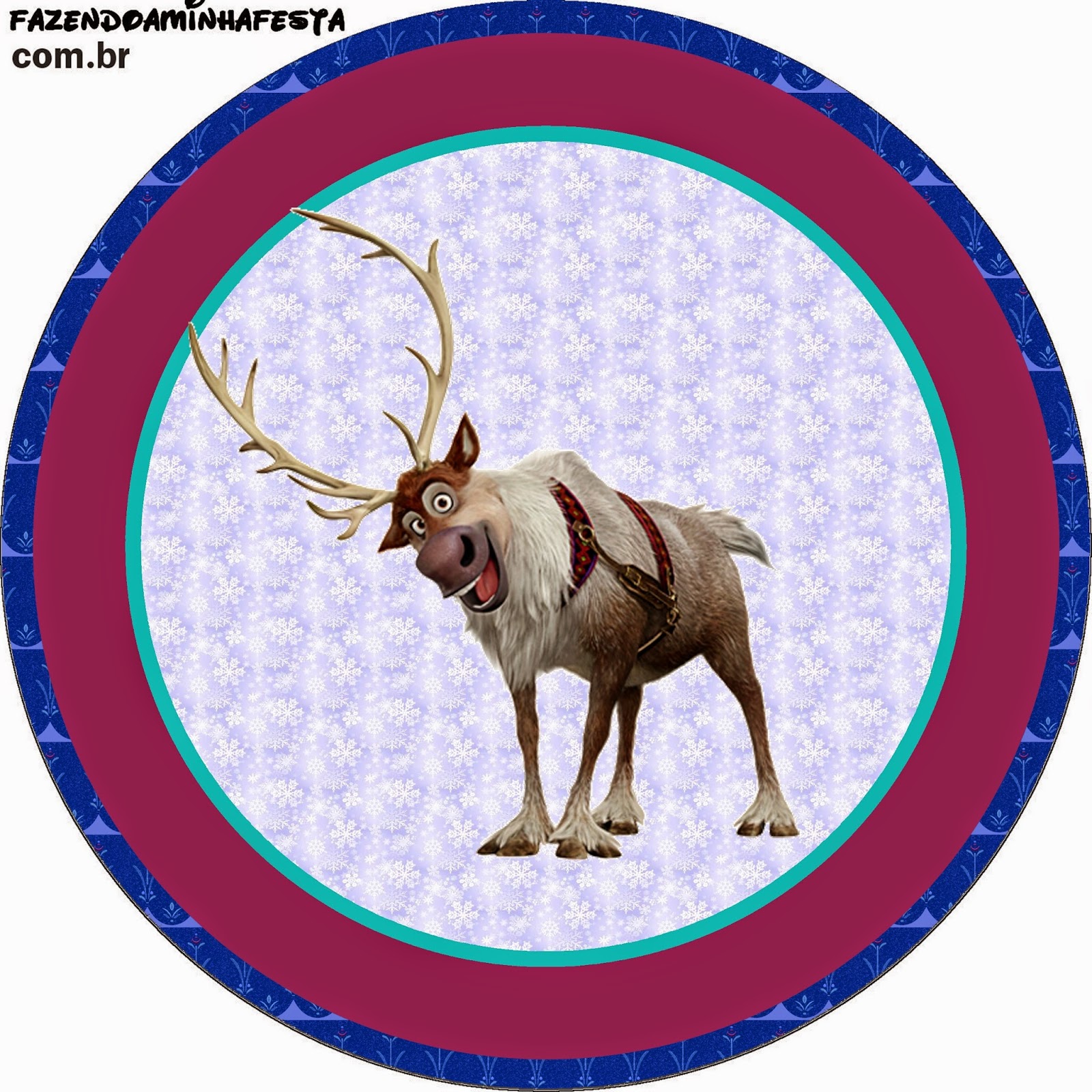 Frozen Free Printable Cupcake Toppers and Wrappers. Oh