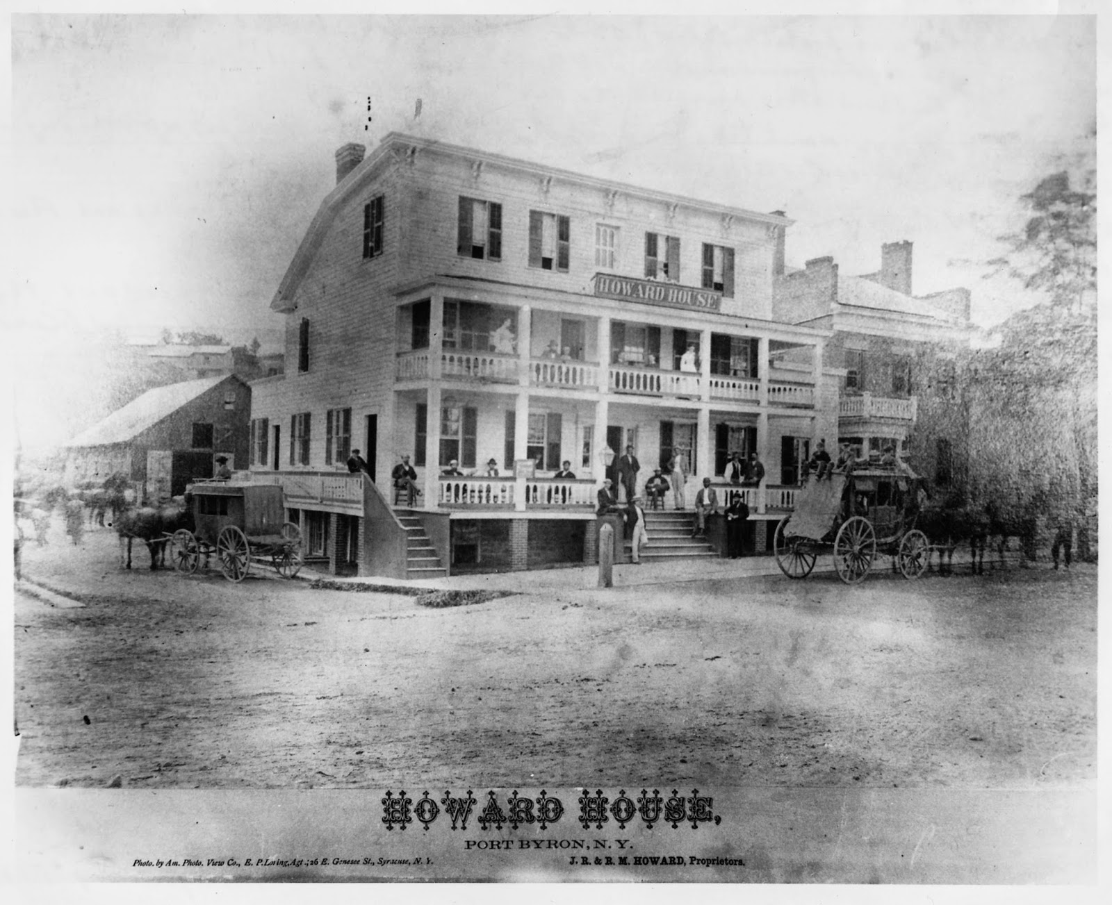 Stagecoach Days Howard House at Port Byron, New York, 1870s