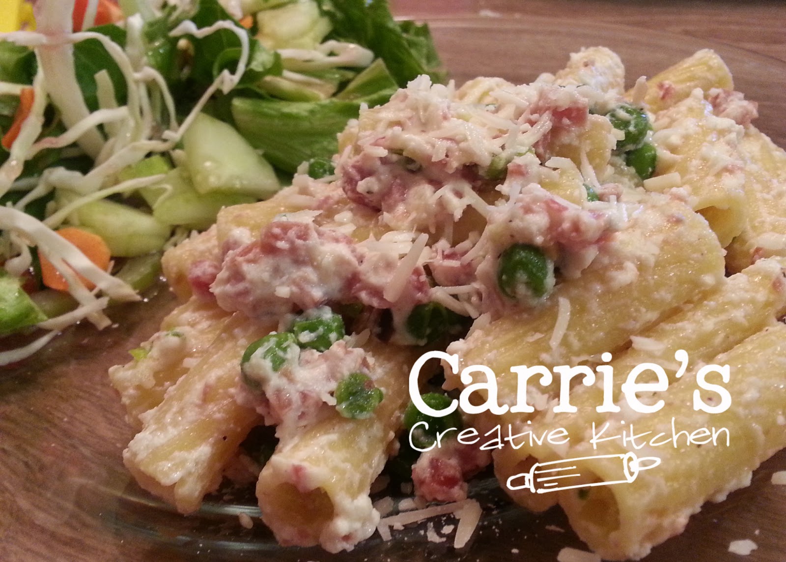 Carrie's Creative Kitchen Pasta with Ham and Ricotta