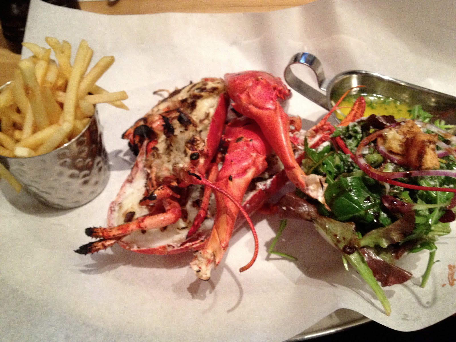 Brunch etc. Burger & Lobster Farringdon someone finally orders a