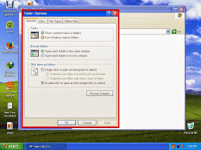 Learn how to show hidden files and folders in windowsXP step8 Learn how to show hidden files and folders in windowsXP step8