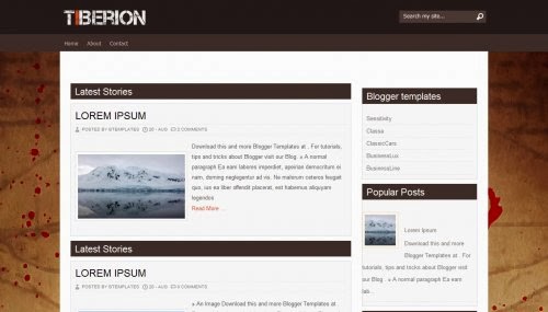 Download Tiberion Anime Blogspot Template Free Tiberion Anime Blogspot Template