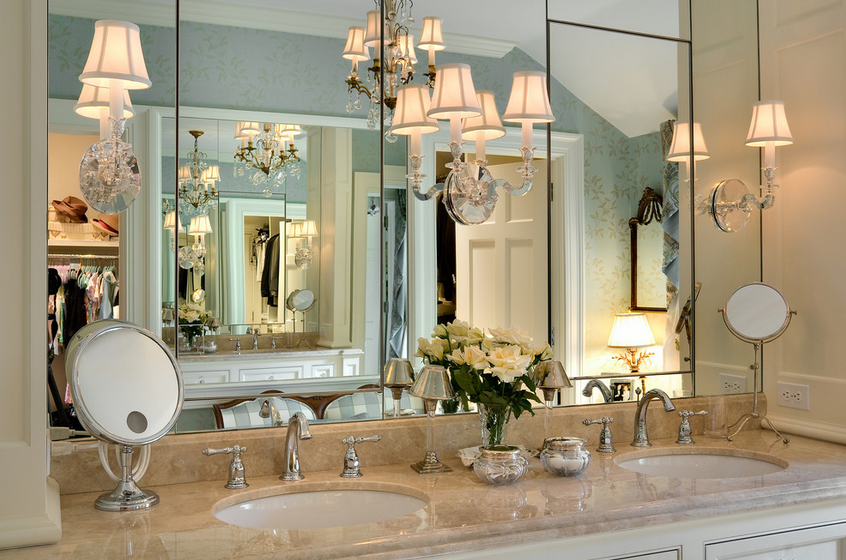 Mel & Liza: Bathroom Designs- Mirror Wall