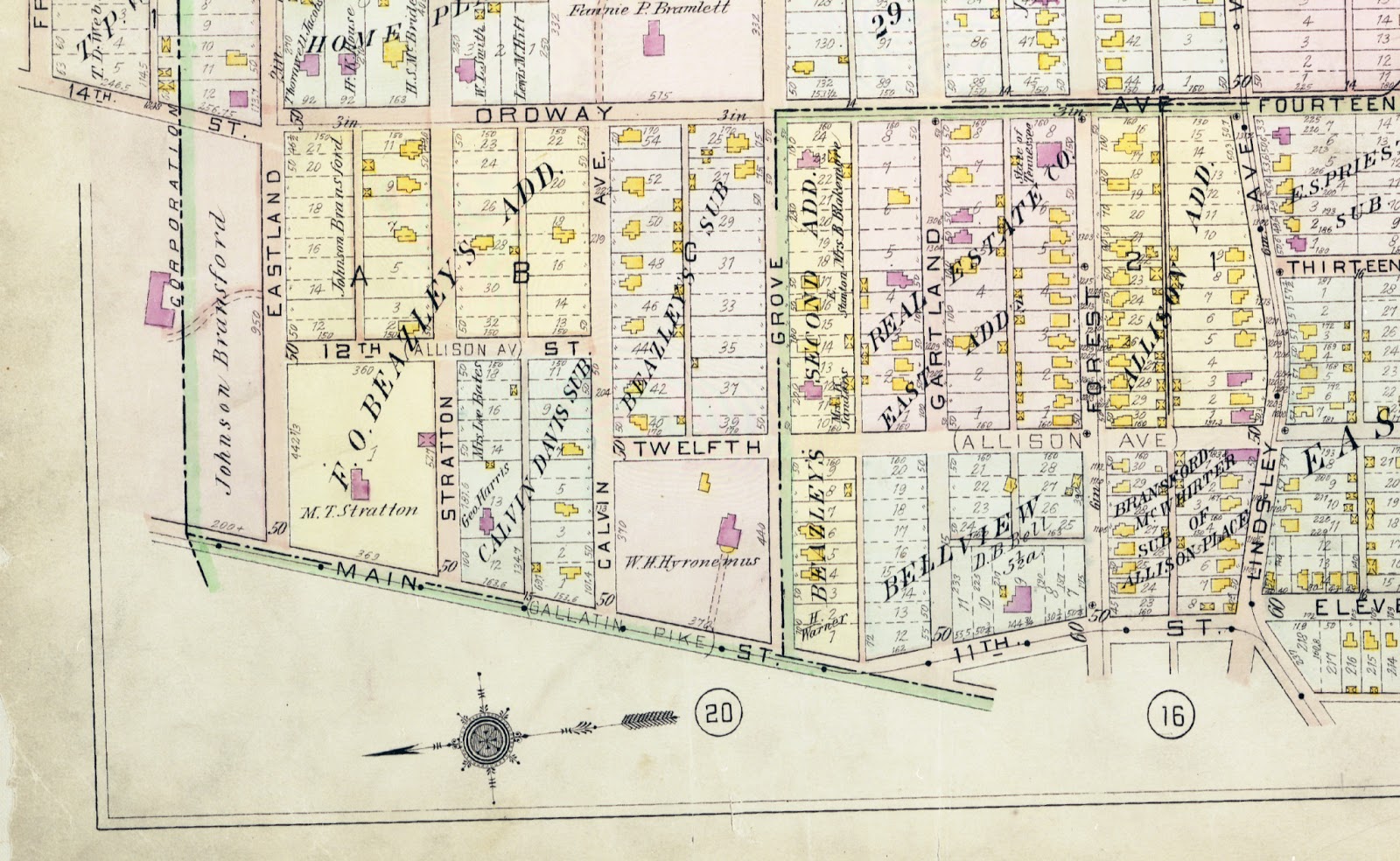 Nashville History Homes along Gallatin Pike