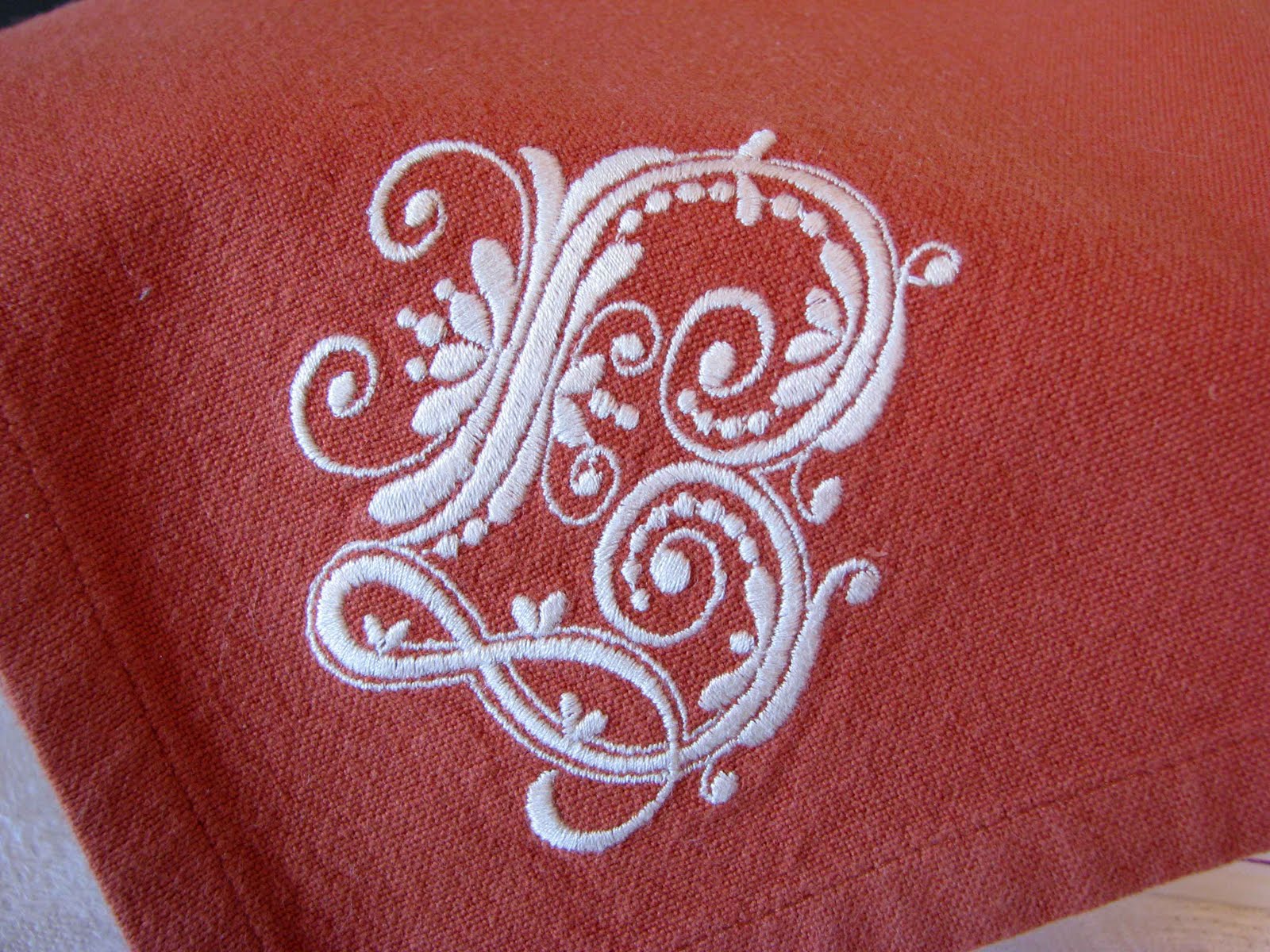 Creative Journeys I love Embroidered Monograms!