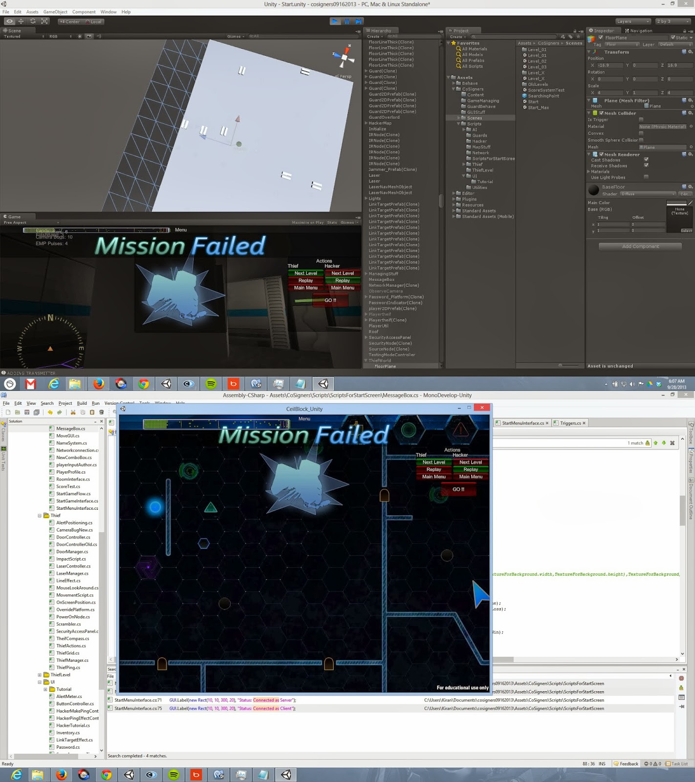 chris wanted a level end menu where both hacker and thief mutually agree what to do next go to next level replay level or go to main menu chris wanted a level end menu where both hacker and thief mutually agree what to do next go to next level replay level or go to main menu