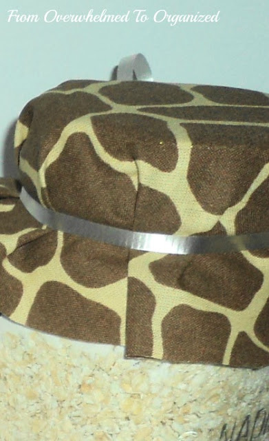 Ribbon on mason jar gifts close up. 