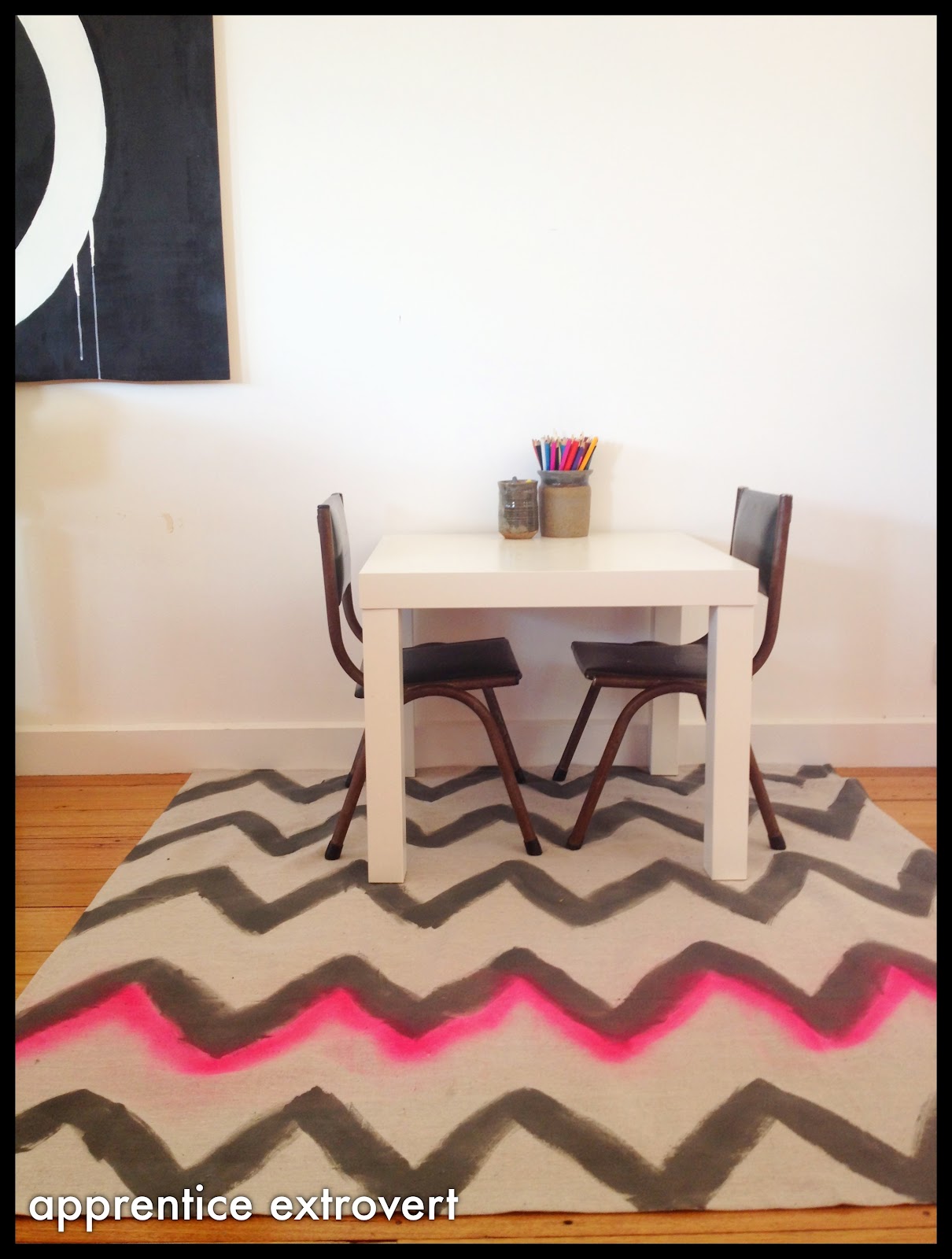 apprentice extrovert DIY Dropcloth Floor Mats