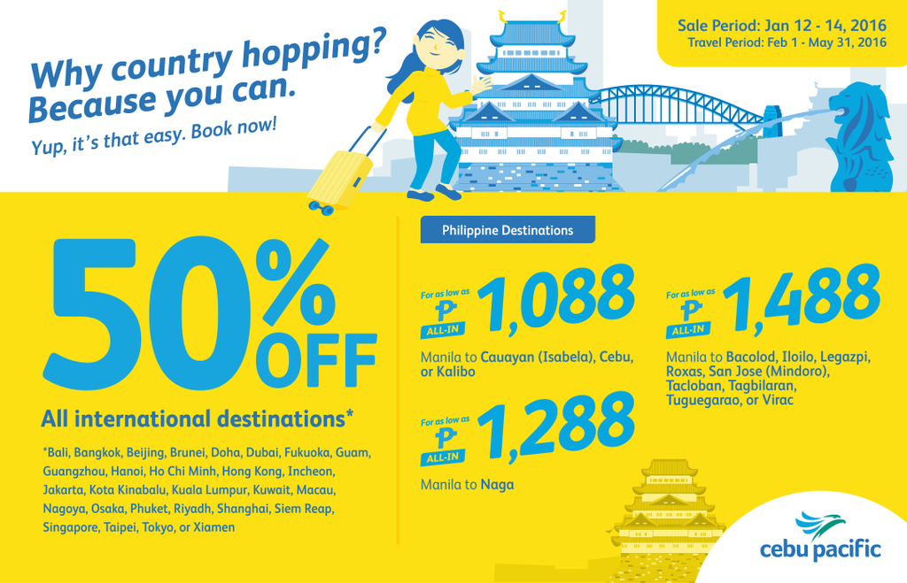 Coupons for international flight tickets