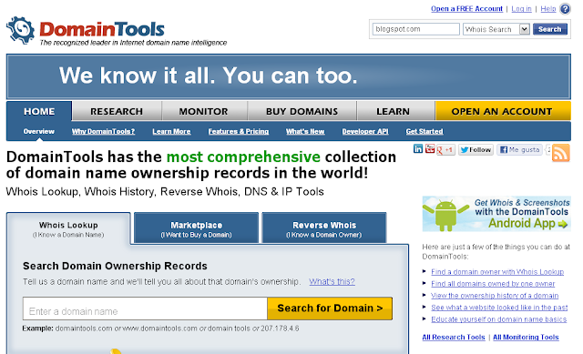 domain tools
