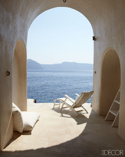 Dream Santorini home Living terrace